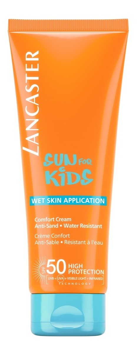 Comfort Cream Wet Skin Application Anti-Sand Water Resistant SPF50 Ochronny krem dla dzieci