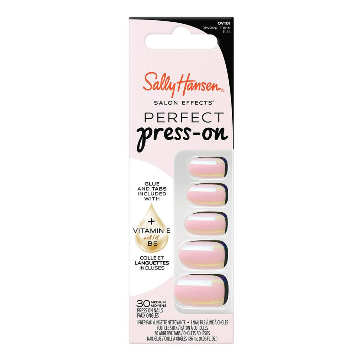 Sally Hansen Salon Effects Perfect Press On sztuczne paznokcie samoprzylepne Swoop There It Is 30szt