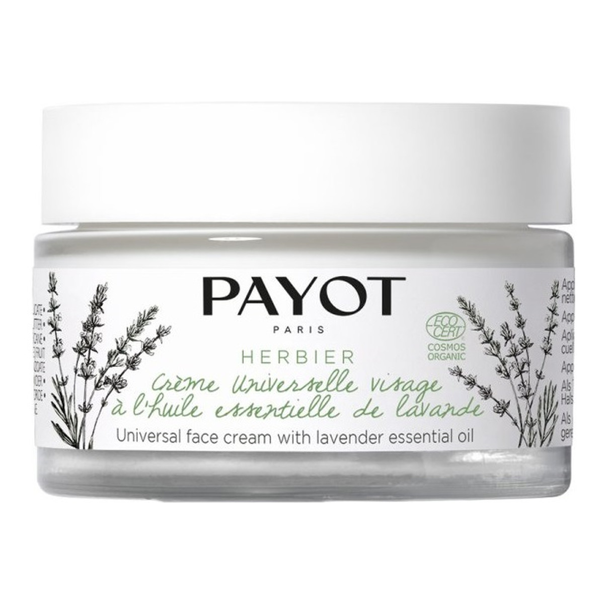 Payot Herbier Universal Face Cream uniwersalny Krem do twarzy z olejkiem eterycznym z lawendy 50ml