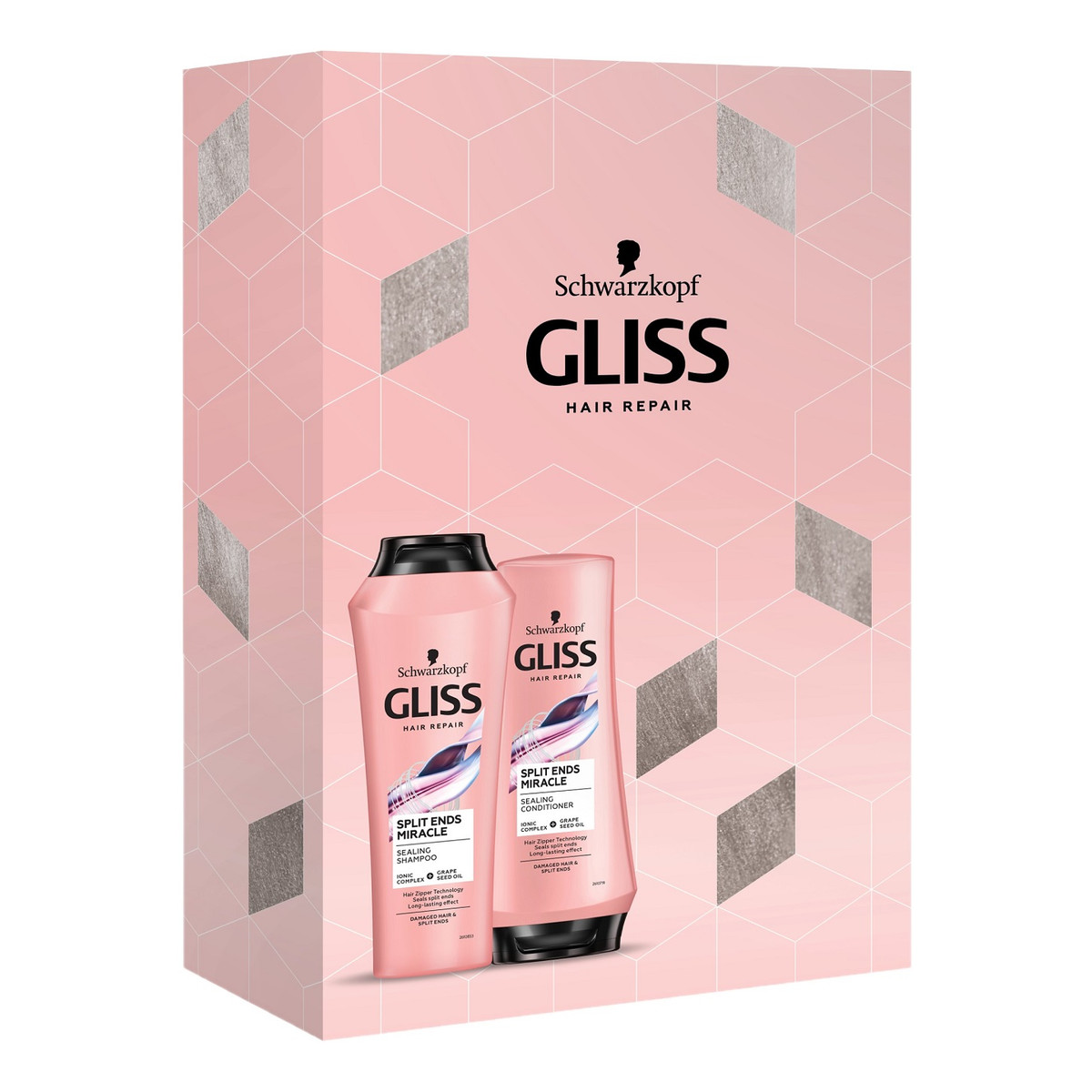 Gliss Split Ends Miracle Zestaw szampon do włosów 250ml + odżywka do włosów 200ml