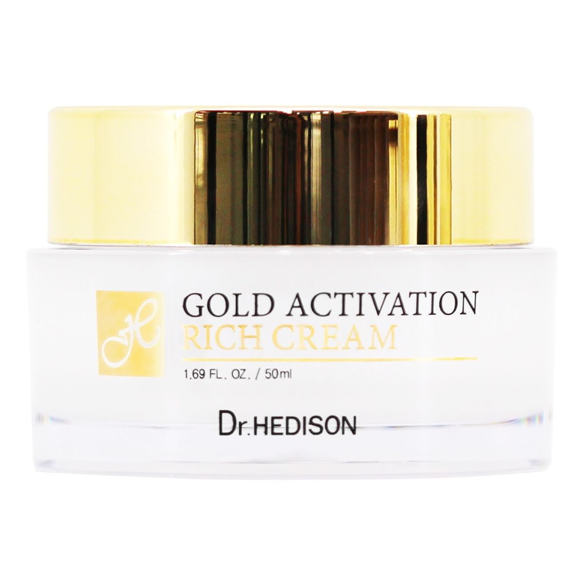 Dr.HEDISON Gold Activation Rich Cream bogaty Krem do twarzy z 24k złotem 50ml