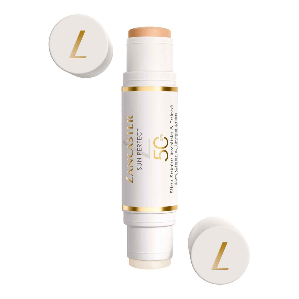 Lancaster Sun perfect clear tinted stick spf50 sztyft przeciwsłoneczny 2w1 12g
