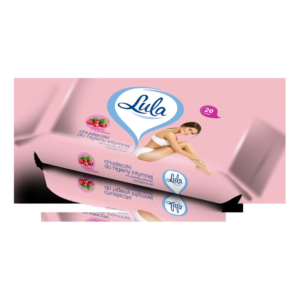 Lula Chusteczki do higieny intymnej z ekstraktem z żurawiny 1op.-20szt.