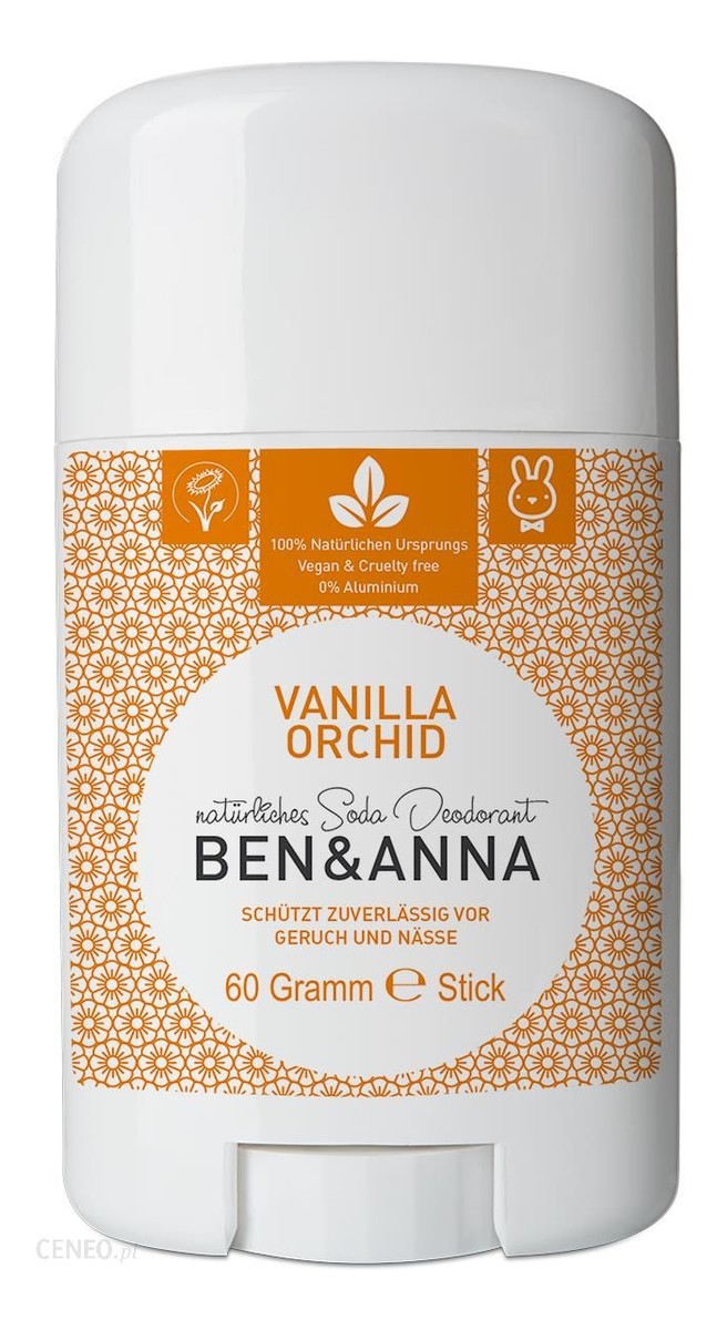 naturalny dezodorant na bazie sody sztyft plastikowy Vanilla Orchid