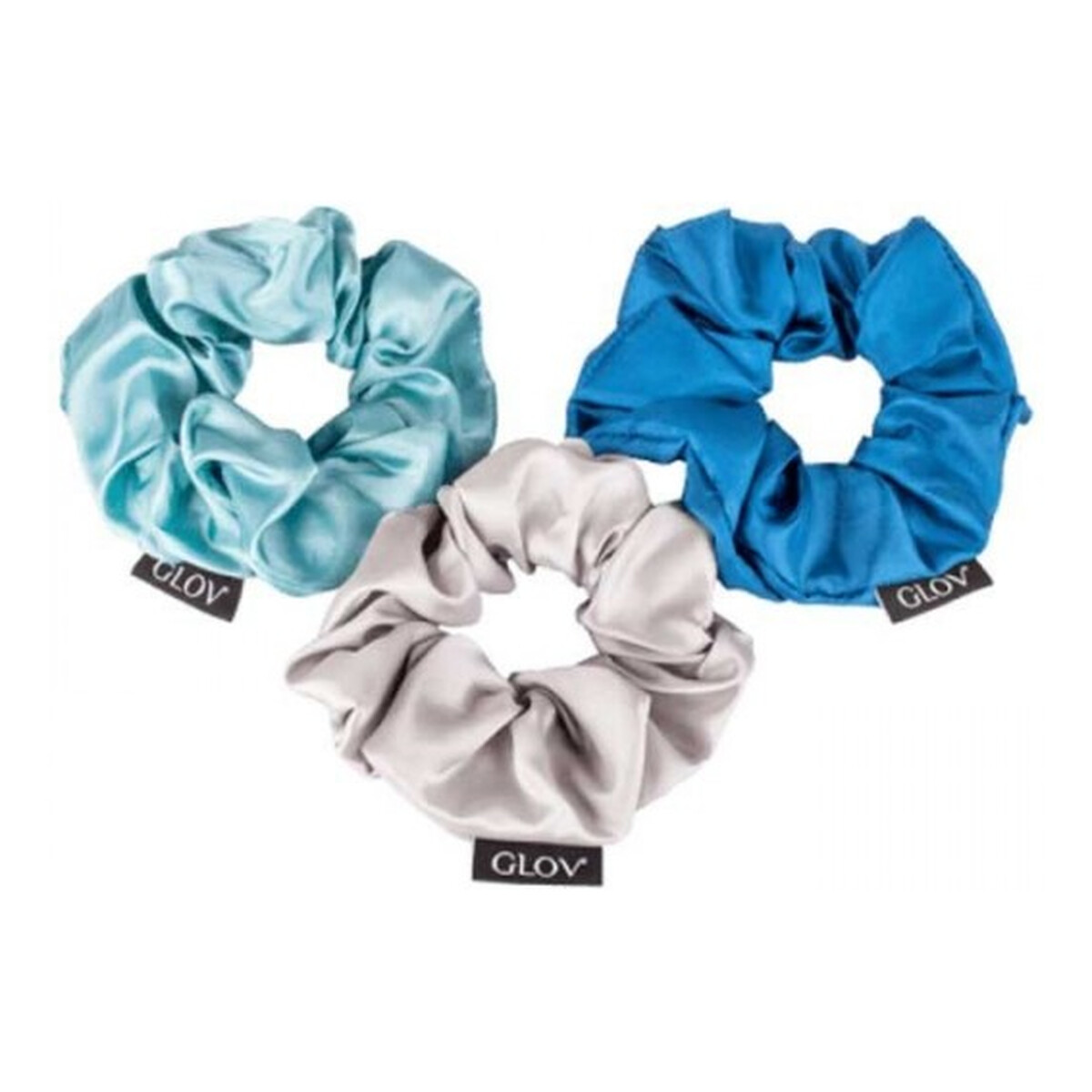 Glov Scrunchie gumki do włosów Blue 3pak
