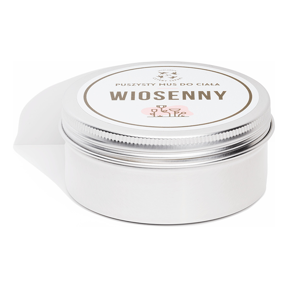 Mydlarnia Cztery Szpaki Wiosenny Mus Do Ciała Puszysty Zielona Cytryna i Bergamotka, 150ml