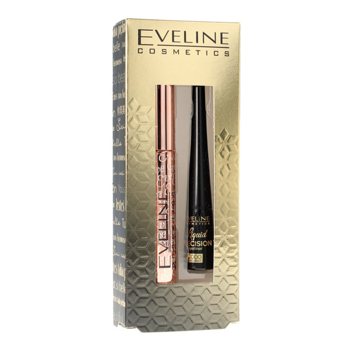 Eveline Zestaw prezentowy (tusz Volumix Fiberlast Ultra +eyeliner Liquid Precision 1szt)