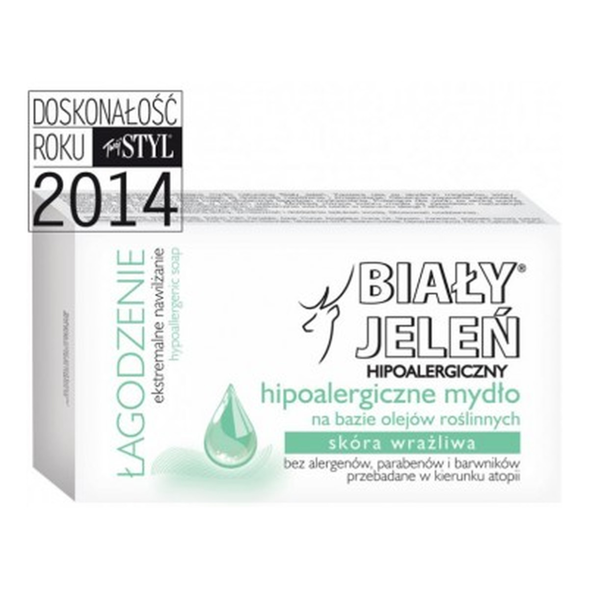 Biały Jeleń Hipoalergiczny Łagodzenie Hipoalergiczne Mydło Naturalne 85g