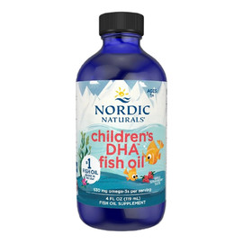 Children's dha omega-3 suplement diety syrop truskawka