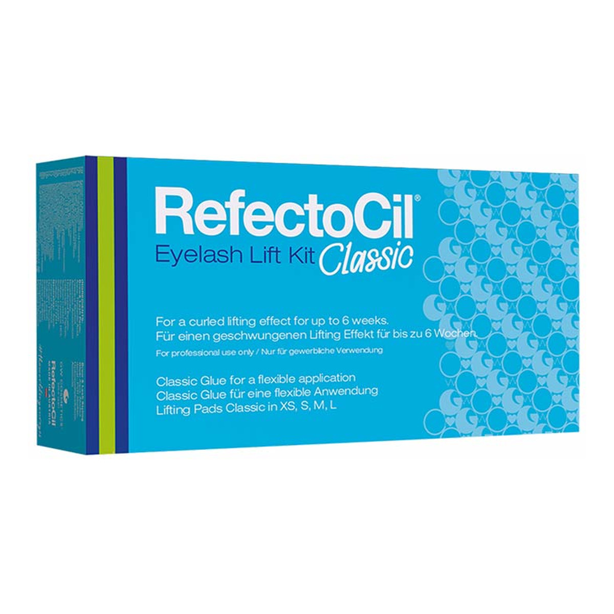RefectoCil Eyelash Lift Kit trwała na brwi i 3,5ml + neutralizator + klej stylizacji brwi i + lifter + pędzelki + naczynia aplikacji + 2X Podkładki Do Liftingu Rzęs Classic Xs, S, M, L