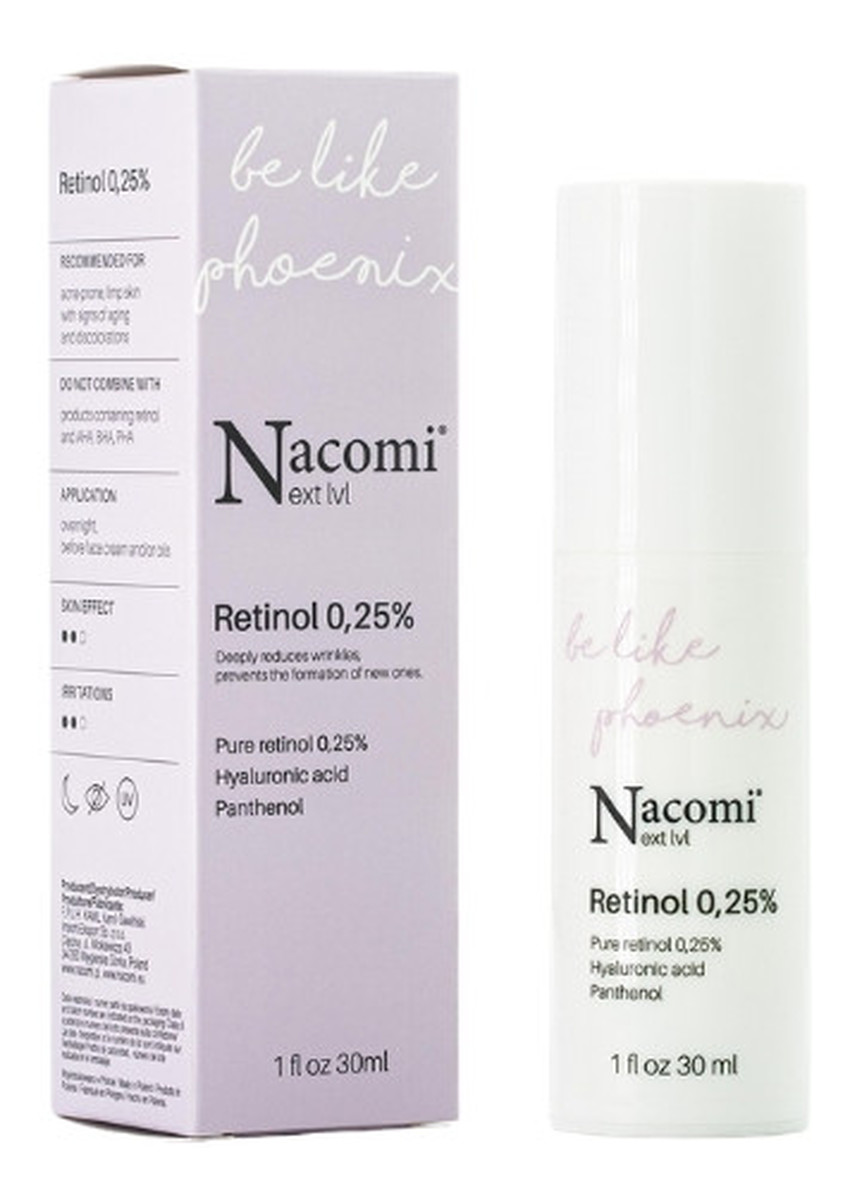 Retinol 0.25% serum do twarzy