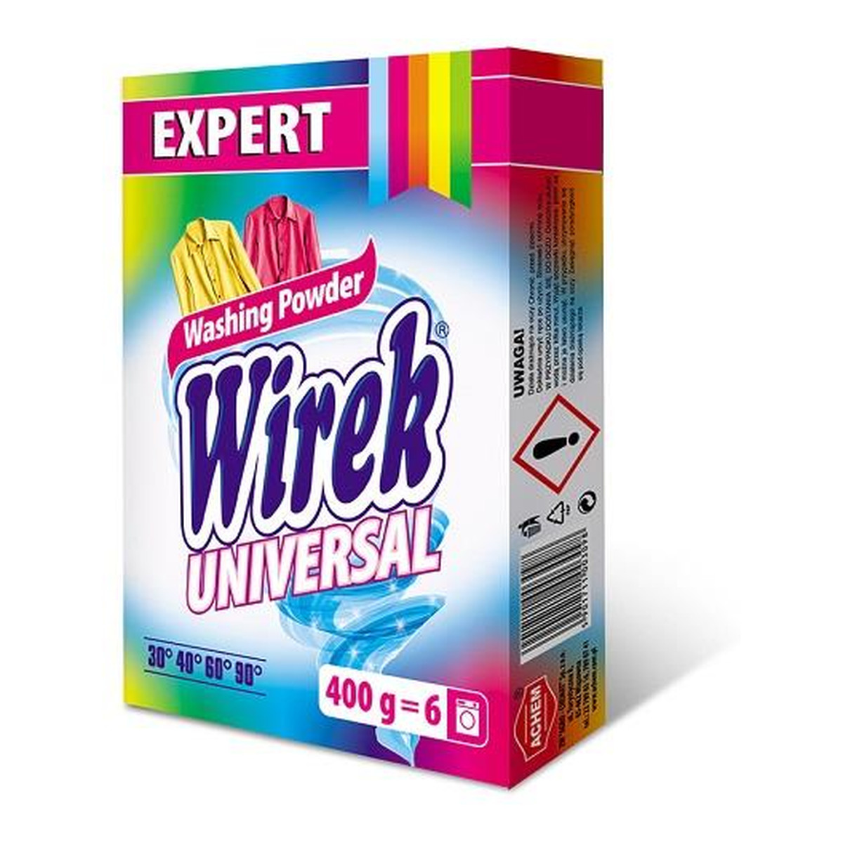 Wirek Proszek do prania 6 prań Universal 400g