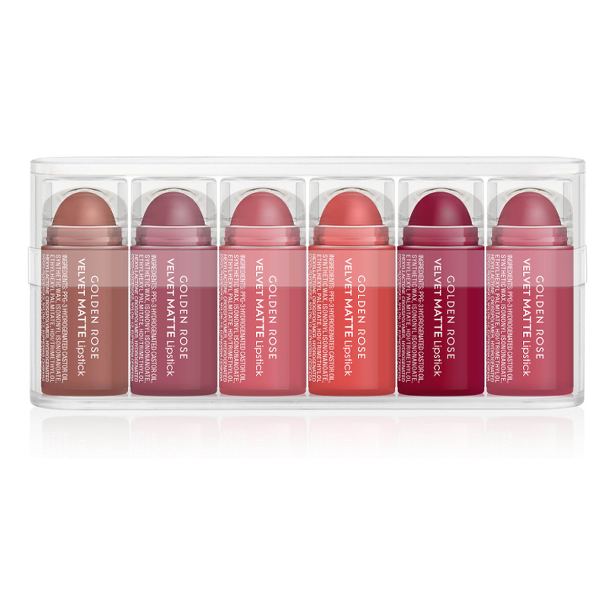 Golden Rose Mini Velvet Matte Zestaw matowych pomadek do ust