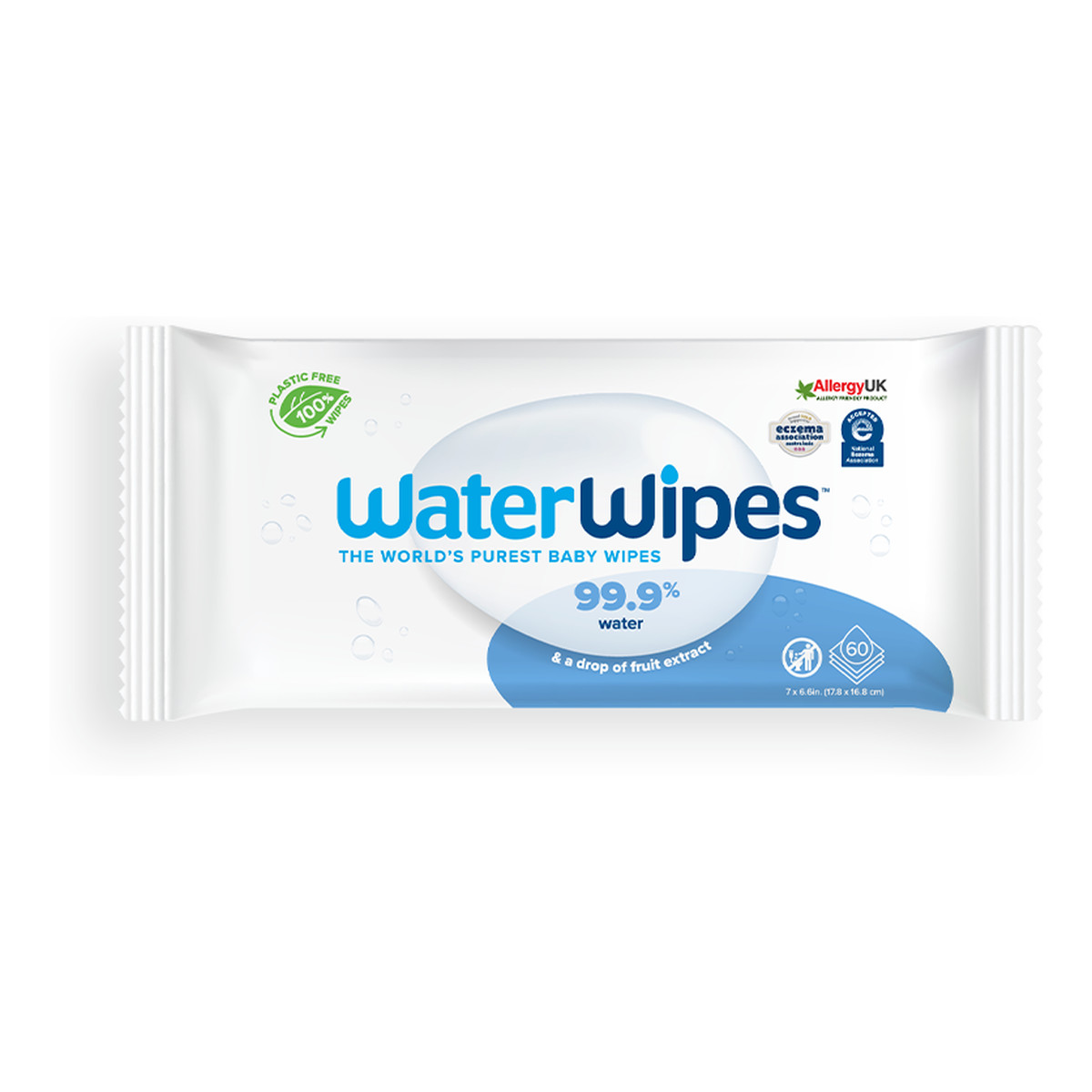 WaterWipes Chusteczki nawilżane dla dzieci BIO 99,9% wody i kropla ekstraktu owocowego 60 szt x 12 (720szt)