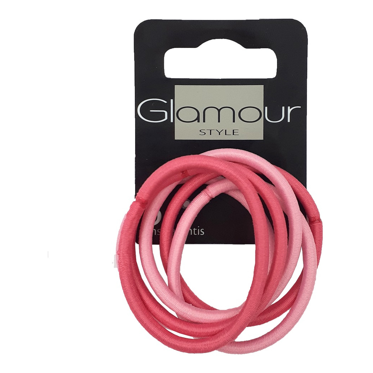 Glamour Gumki do włosów bez metalu Różowe 6szt