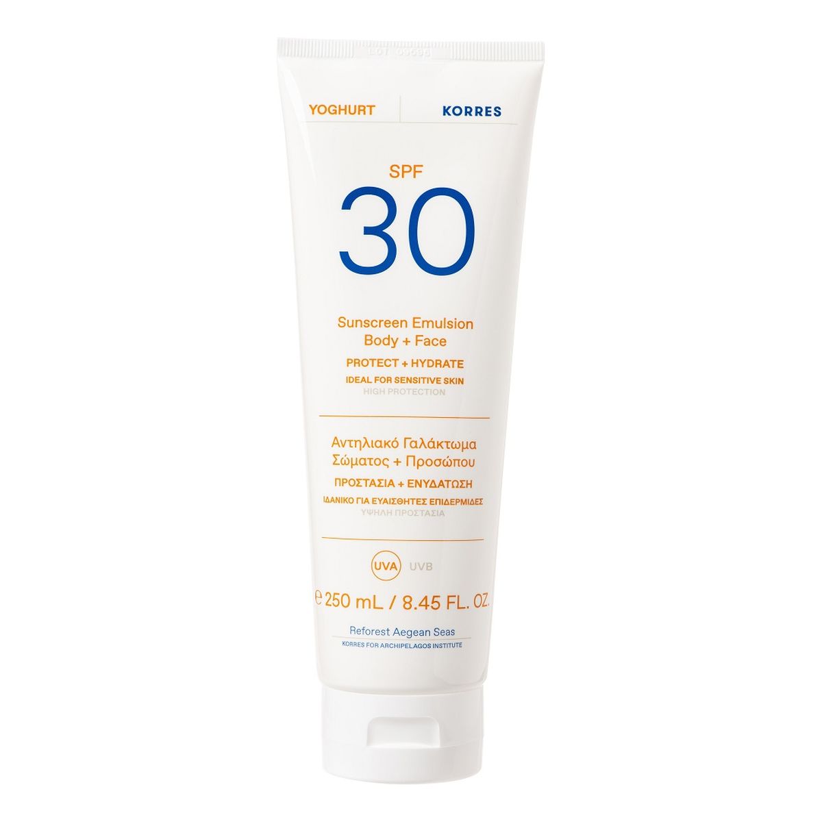 Korres Yoghurt Sunscreen Emulsion Body + Face Emulsja ochronna do ciała i twarzy spf30 250ml