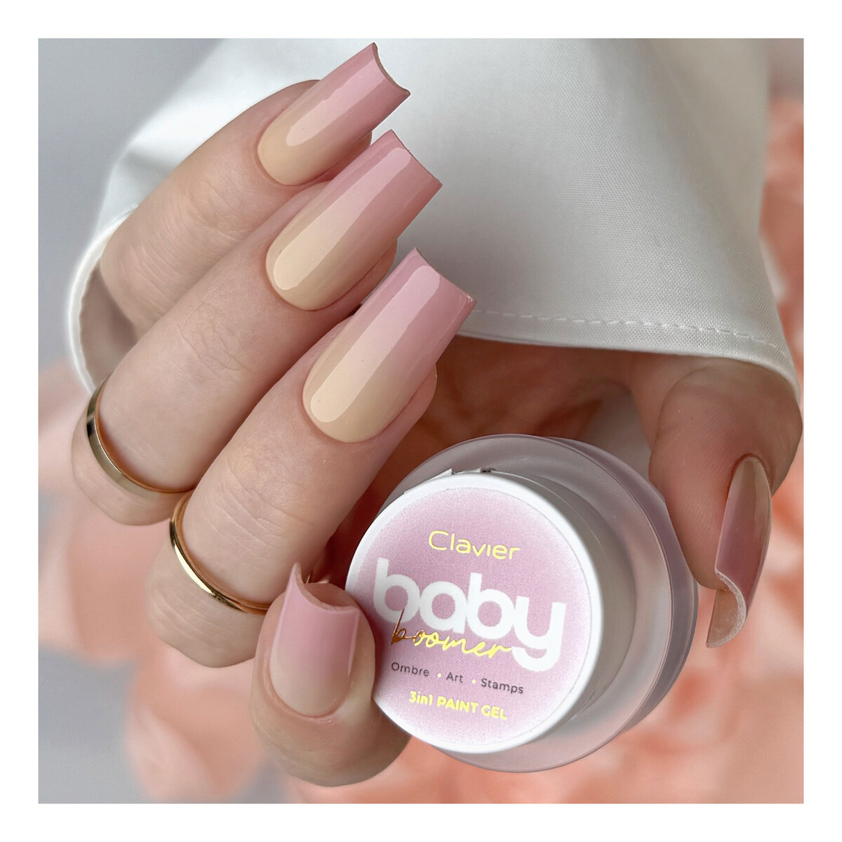 Clavier Baby Boomer Ombre żel do paznokci 3w1 3g