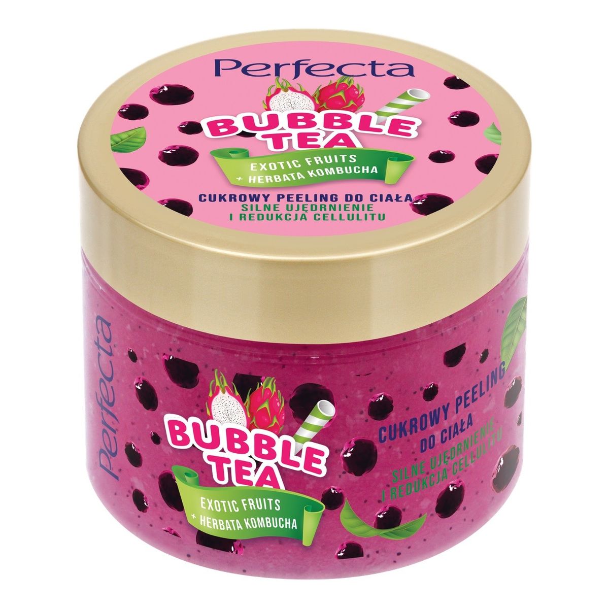 Perfecta Bubble Tea peeling cukrowy do ciała exotic fruits 300g