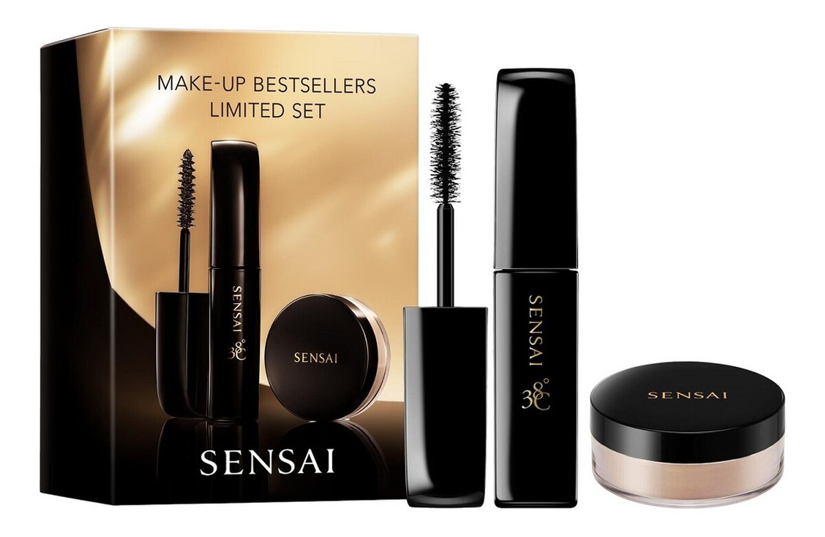 Zestaw pogrubiający tusz do rzęs 10ml + transparentny puder utrwalający 3.5g