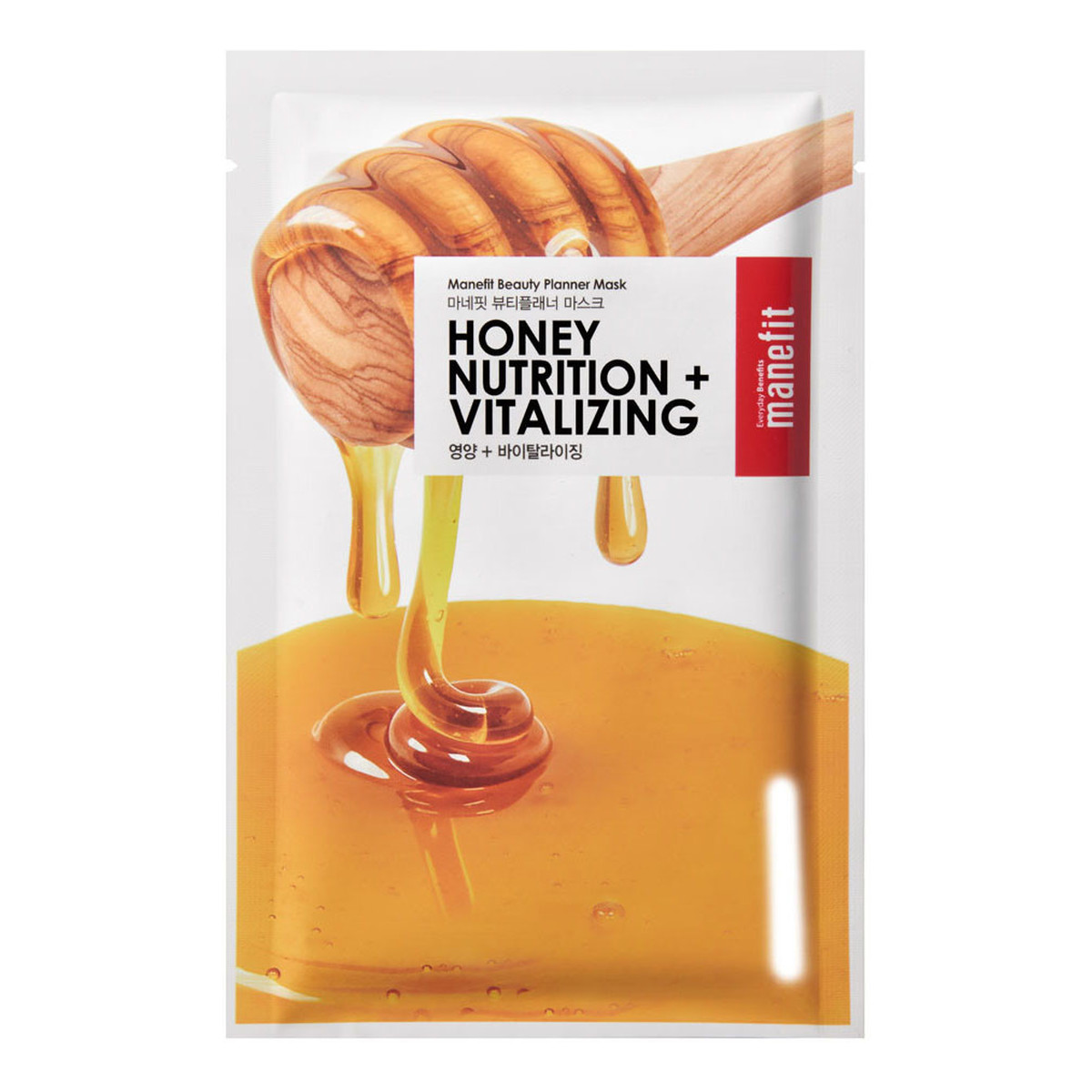 Manefit Honey Nutrition + Vitalizing delikatna maseczka w płachcie dla skóry wrażliwej i suchej 25g
