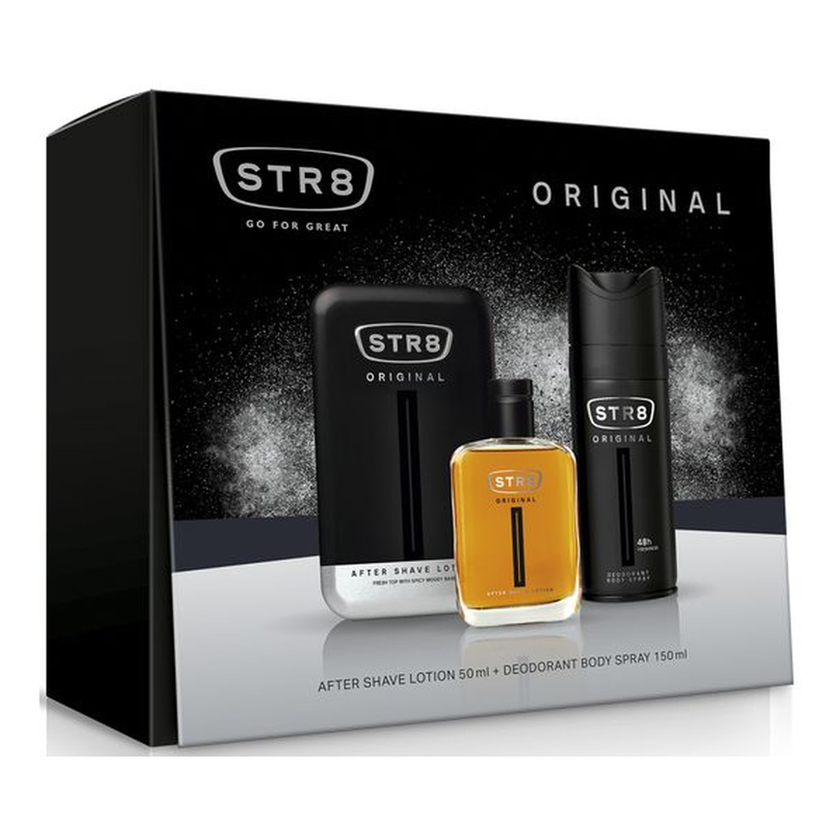 STR8 Original zestaw prezentowy (woda po goleniu 50ml + dezodorant spray 150ml)