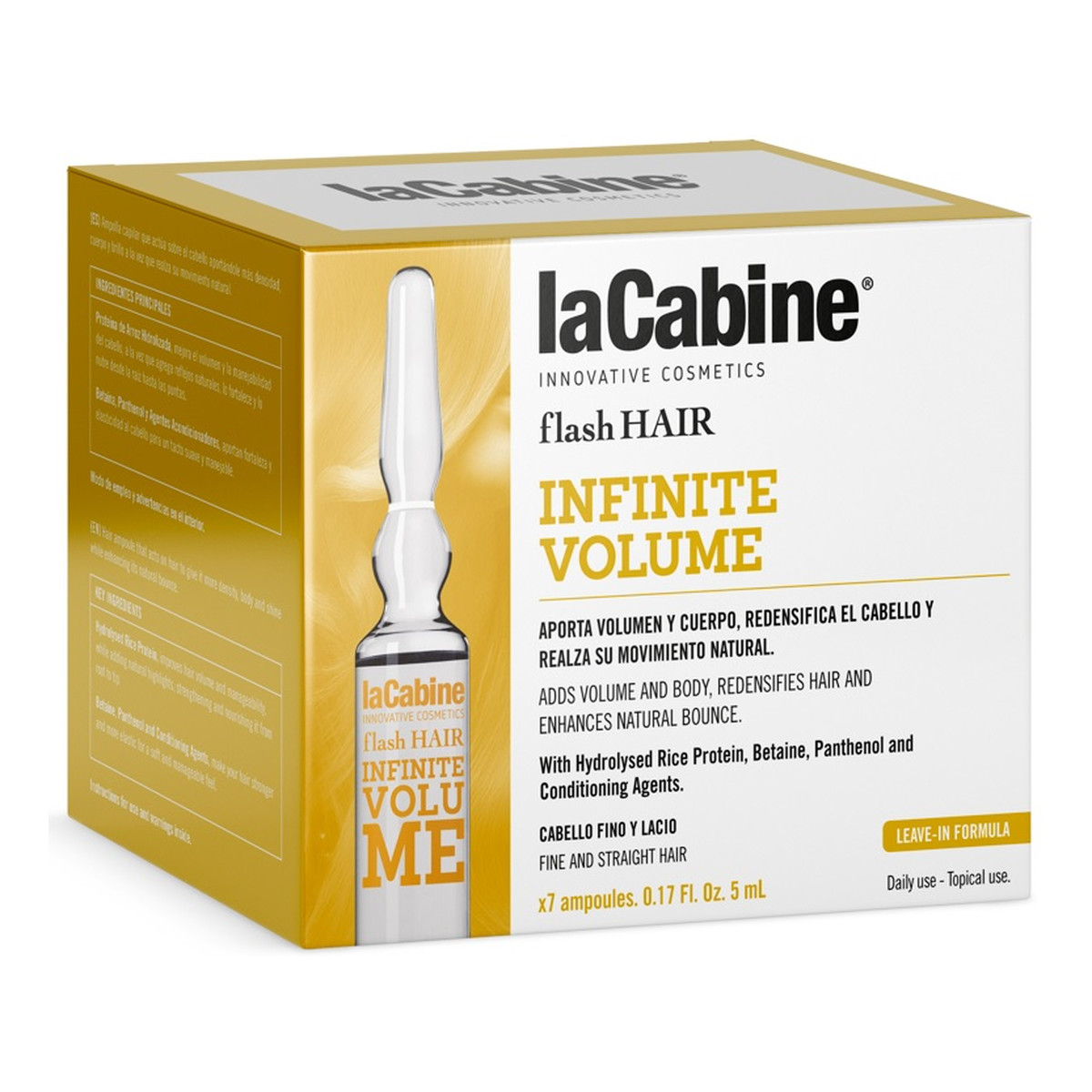 La Cabine Infinite volume ampułki do włosów 7x 5ml
