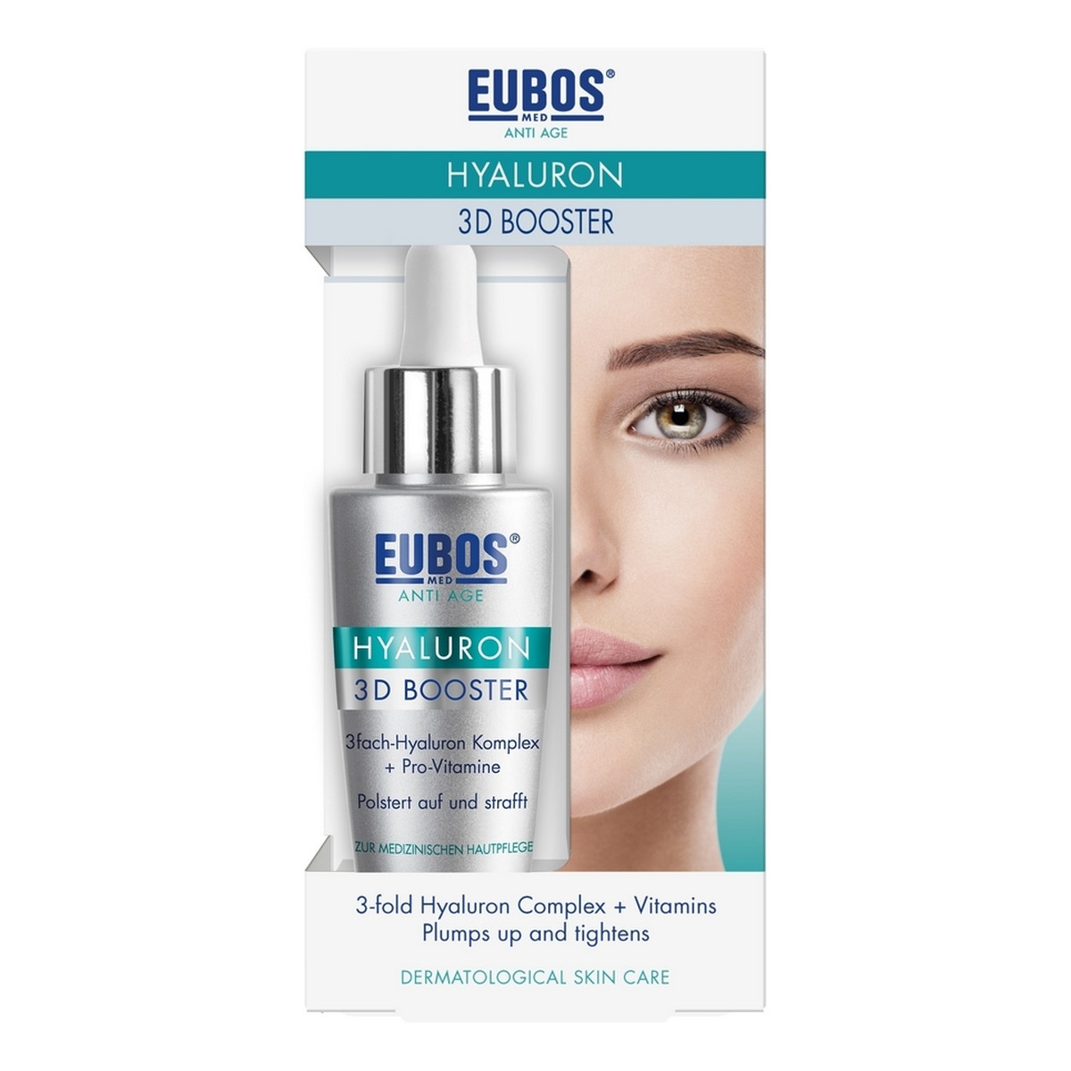 Eubos-Med anti-age 3D Booster przeciwzmarszczkowe serum do twarzy z kwasem hialuronowym 30ml
