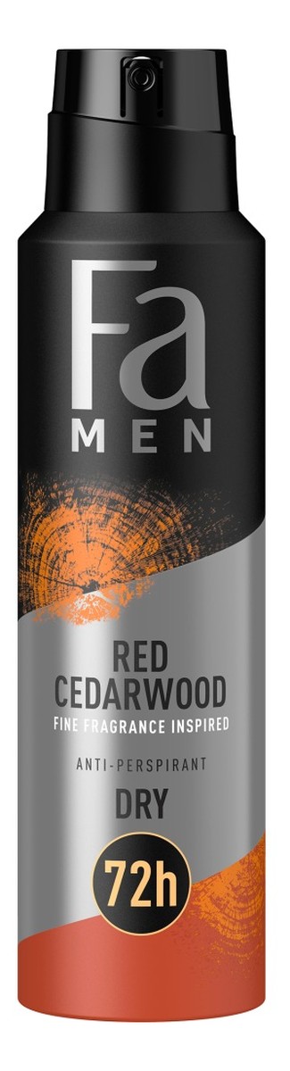 Men Anti-Perspirant dezodorant w spray'u dla mężczyzn Red Cedarwood