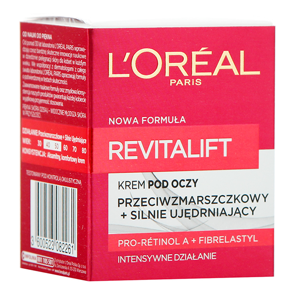 L'Oreal Paris Revitalift Krem Pod Oczy Przeciwzmarszczkowy Silnie Ujędrniający 15ml