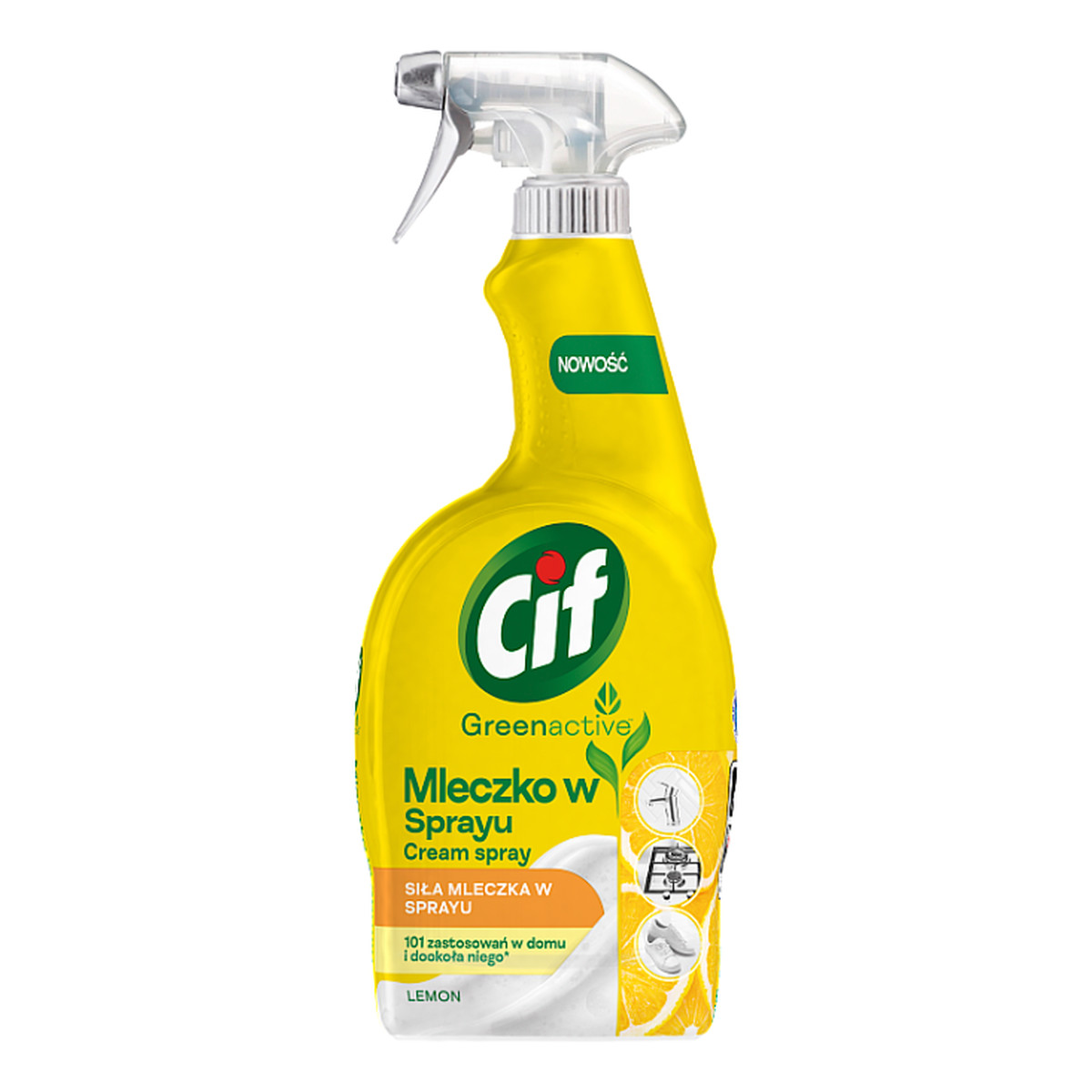 Cif GreenActive Mleczko do czyszczenia w sprayu Lemon 750ml