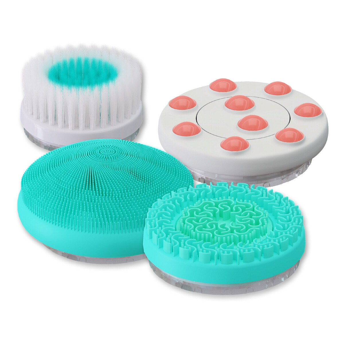 Lumineo Professional line Zestaw 4 głowic do szczoteczki lumineo pro-kolor turkusowy 1 op.-4 szt.