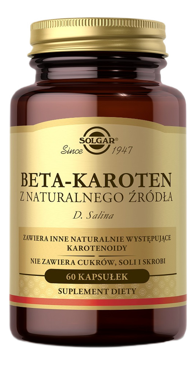 Beta-karoten suplement diety 60 kapsułek