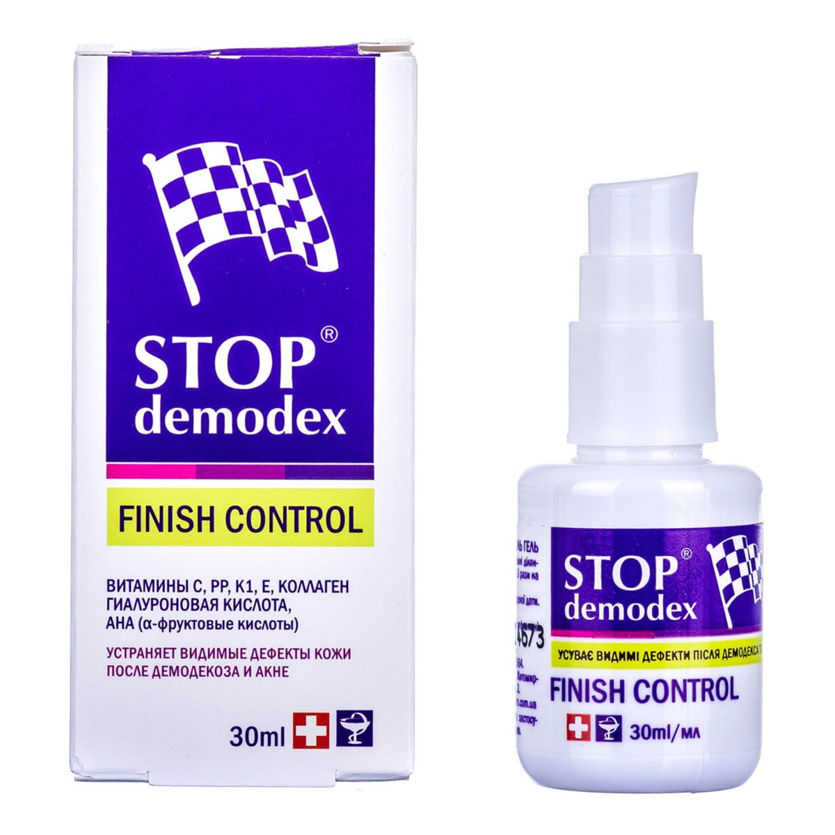 Stop Demodex Finish Control Żel do stóp (przebarwienia po nużyce i trądziku) 30ml