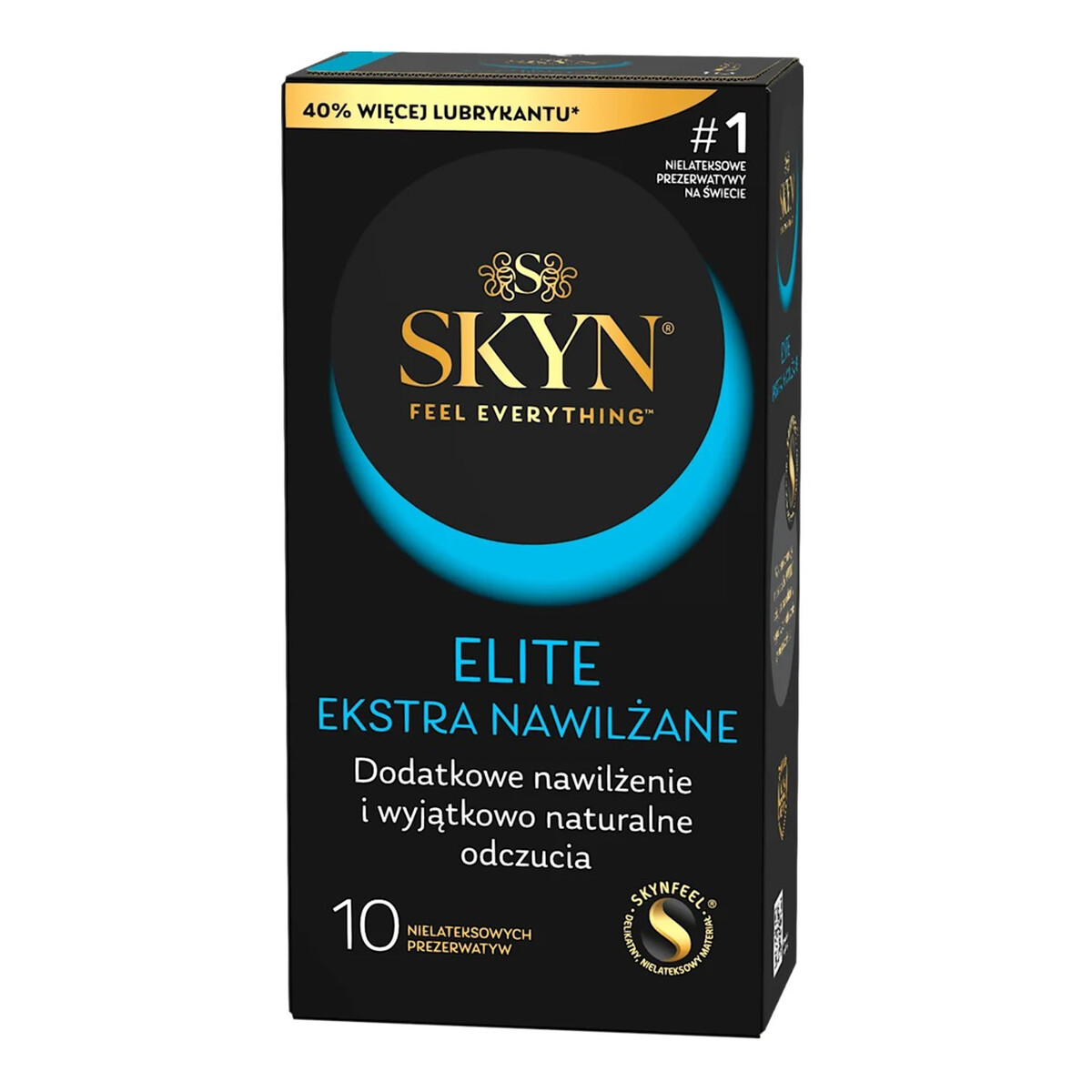 Skyn Elite ekstra nawilżane nielateksowe prezerwatywy 10szt.