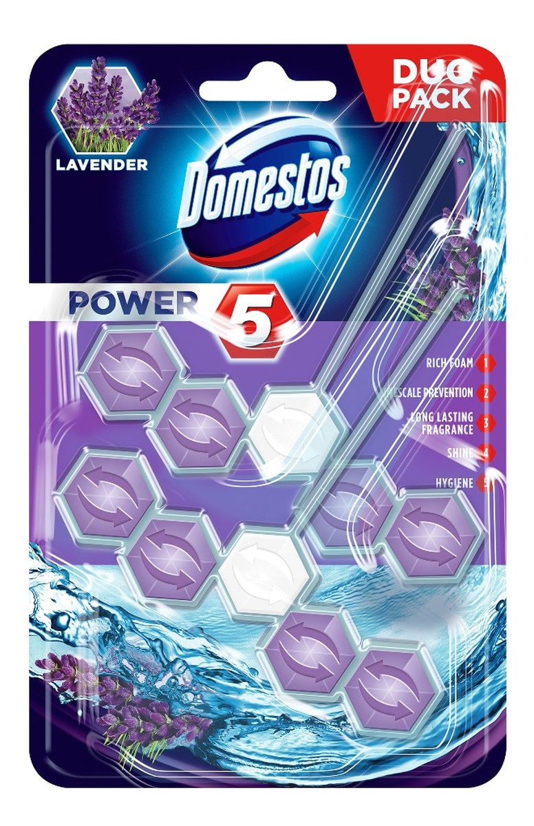 Lavender kostka toaletowa wc 2x55g