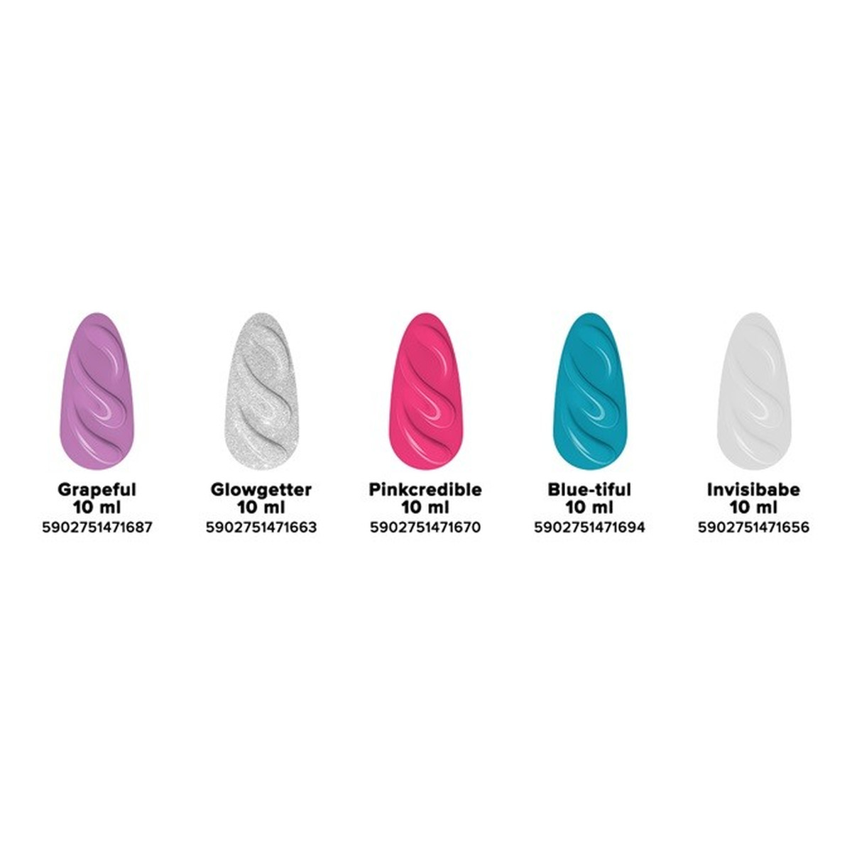 Hi Hybrid Nail Art Żel do zdobień 3d grapeful 10ml