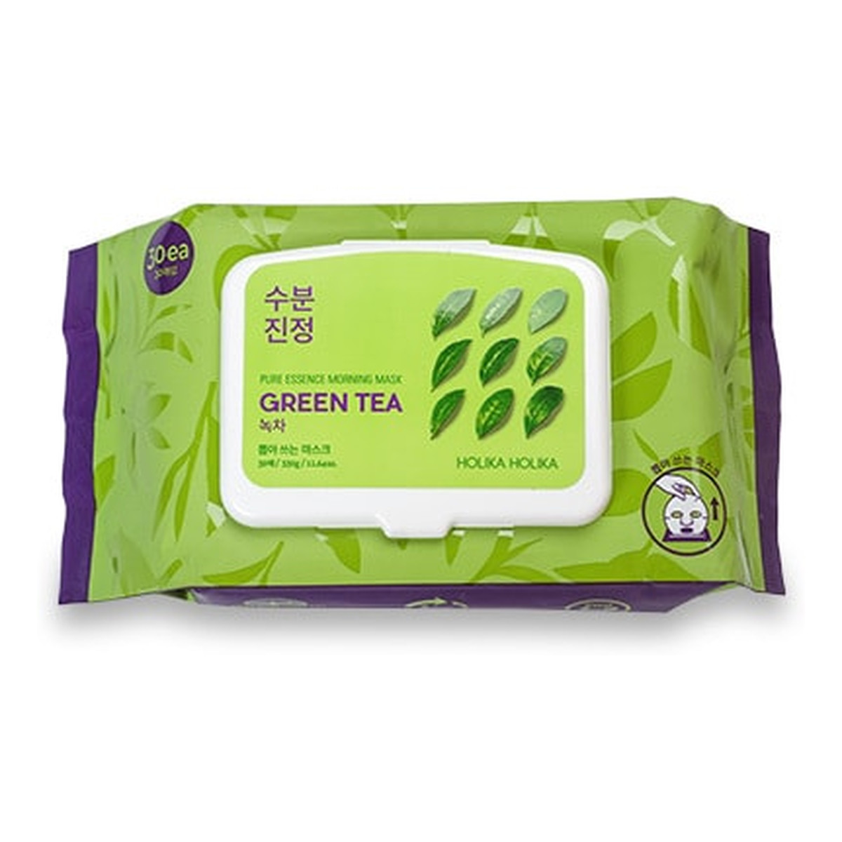 Holika Holika Green Tea nawilżająco-odświeżające maseczki w płachcie do twarzy Zielona Herbata 30szt 330g