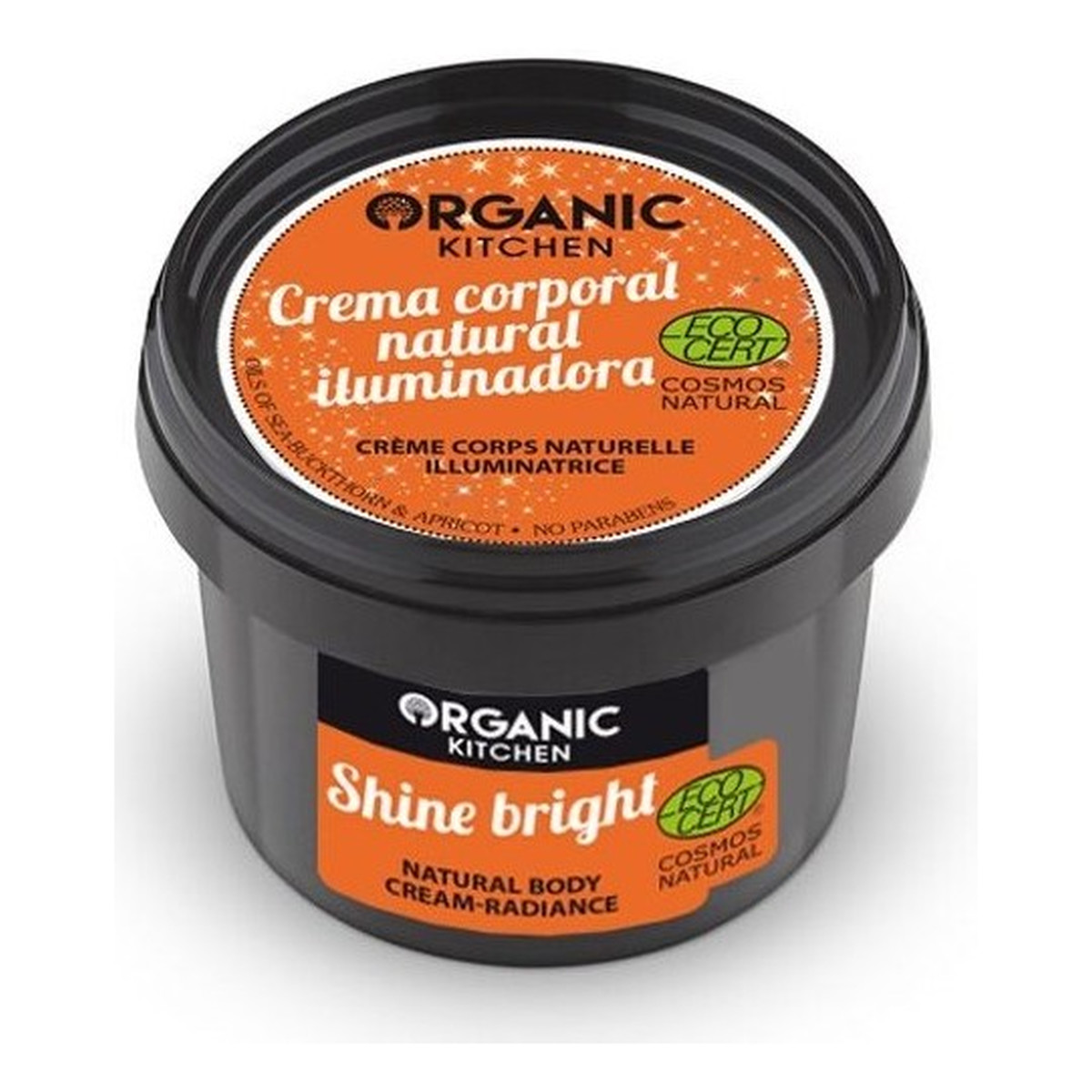 Organic Kitchen Świeć jasno Naturalny krem do ciała promienność 100ml
