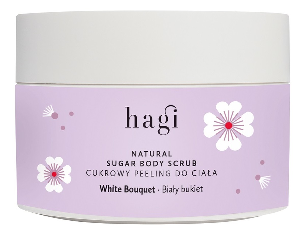 Cukrowy peeling do ciała biały bukiet