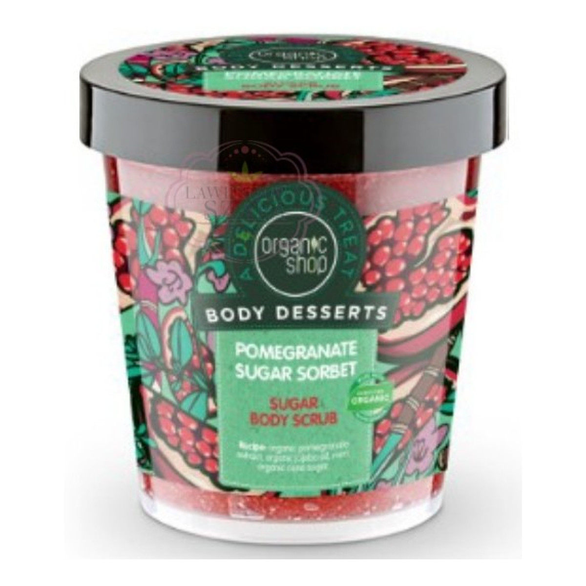 Organic Shop Body Desserts Granatowy Sorbet Cukrowy Scrub Do Ciała 450ml
