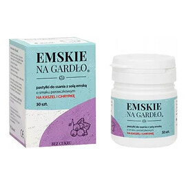 Emskie na gardło o smaku porzeczkowym