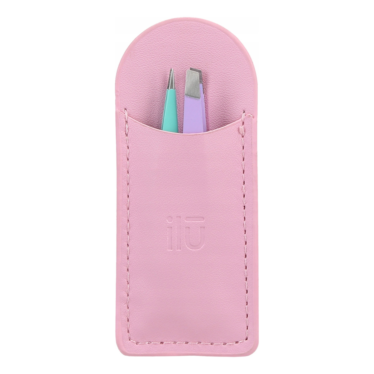 Ilu ILU MU Zestaw dwóch minipęset do brwi TWEEZERS 2 MINI TRAVEL SET