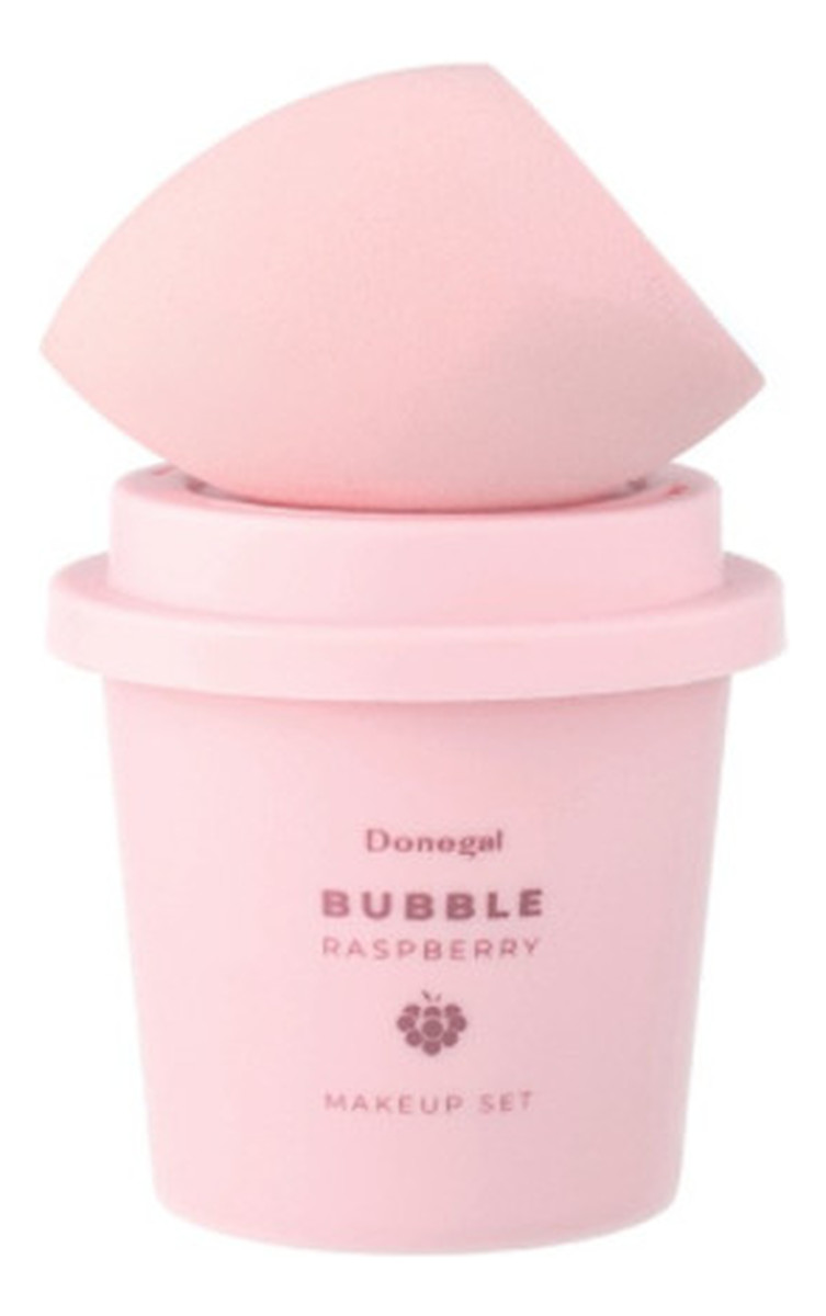 Bubble Raspberry Set Gąbka do makijażu z etui, 1 kpl