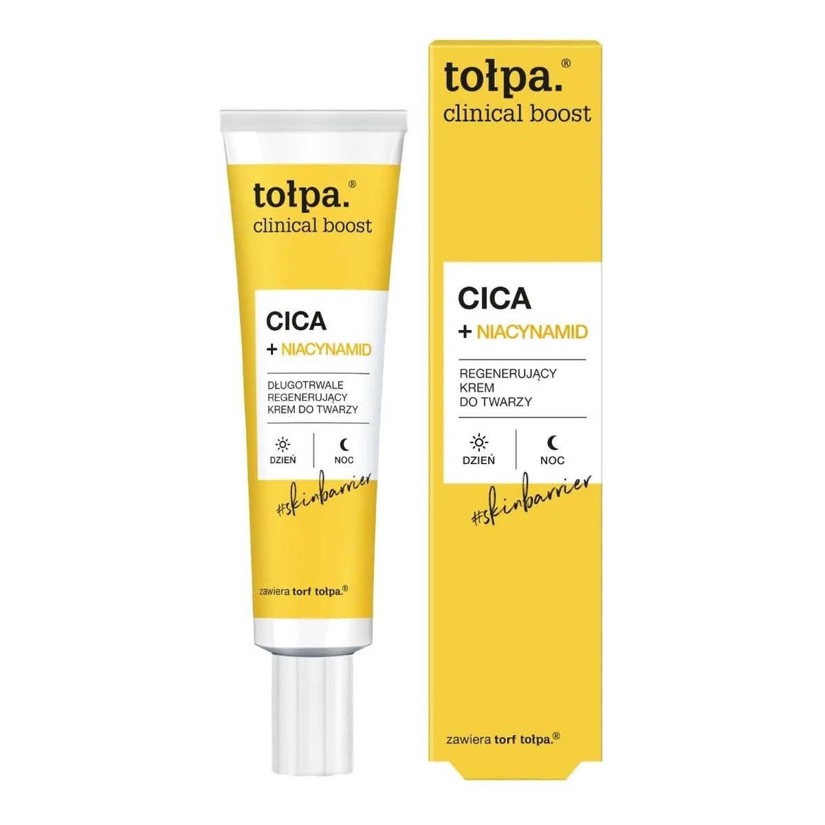 Tołpa Clinical Boost Cica+ Niacynamid Długotrwale regenerujący Krem do twarzy 40ml