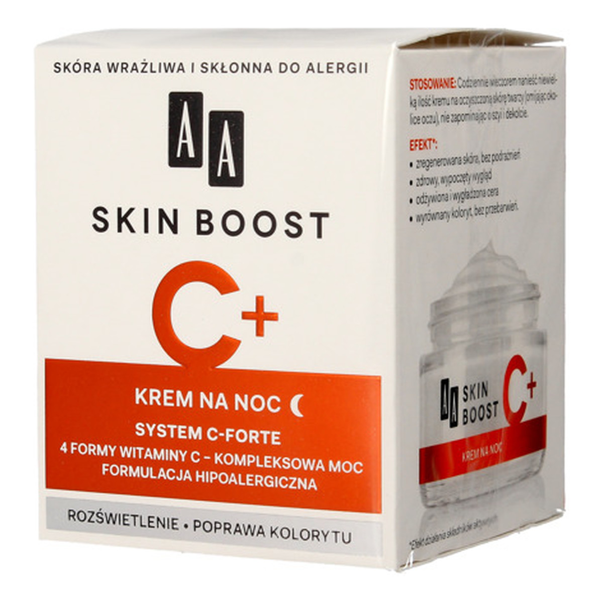 AA Skin Boost C+ Krem na noc 50ml