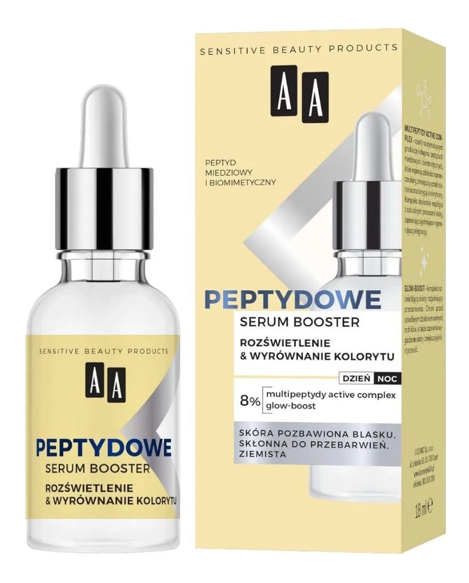 Peptydowe serum booster rozświetlenie i wyrównanie kolorytu