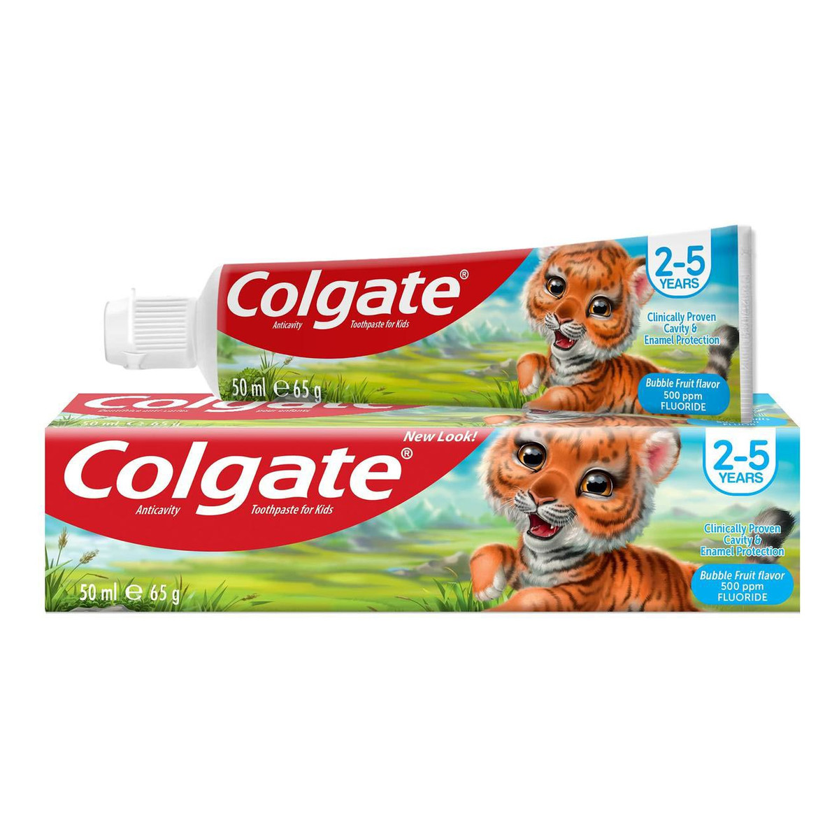 Colgate Anticavity Toothpaste For Kids Years pasta do zębów dla dzieci Bubble Fruit 2-5 lat 50ml