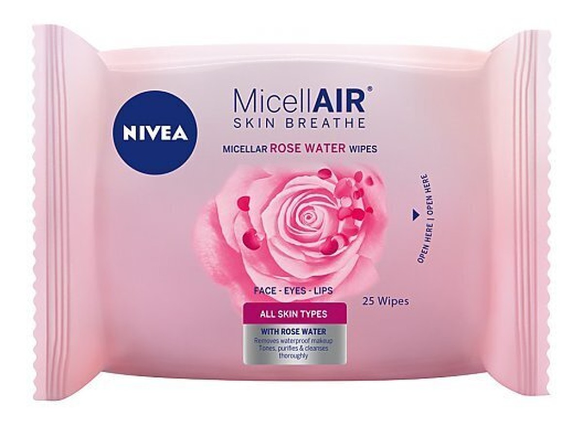 Rose Water Wipes chusteczki do demakijażu