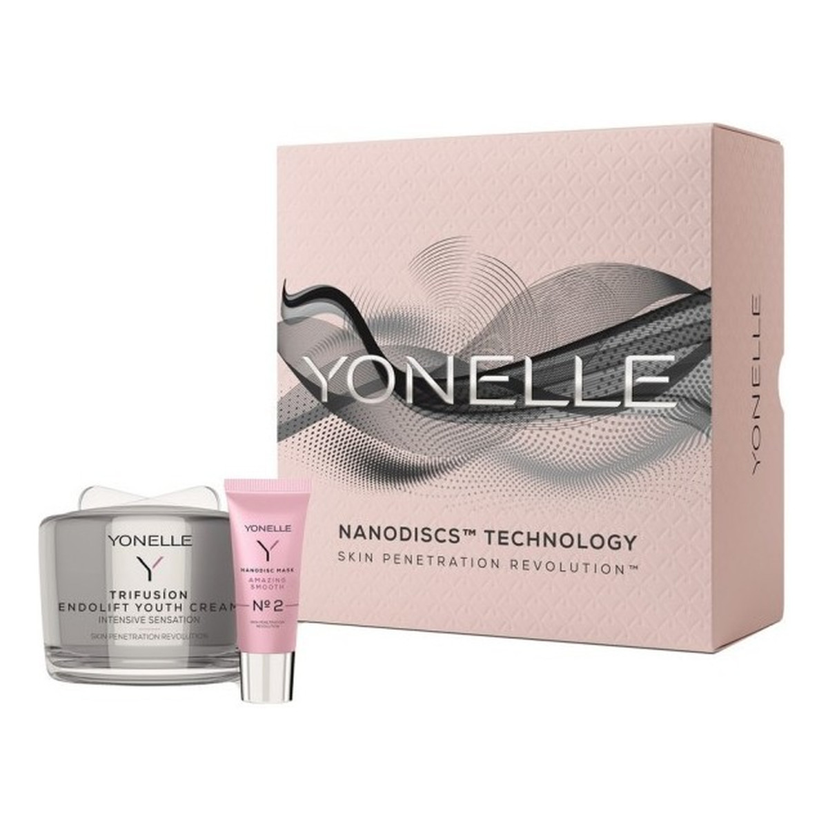 Yonelle Nanodiscs Technology Skin Penetration Revolution zestaw krem młodości 55ml + maska 20ml