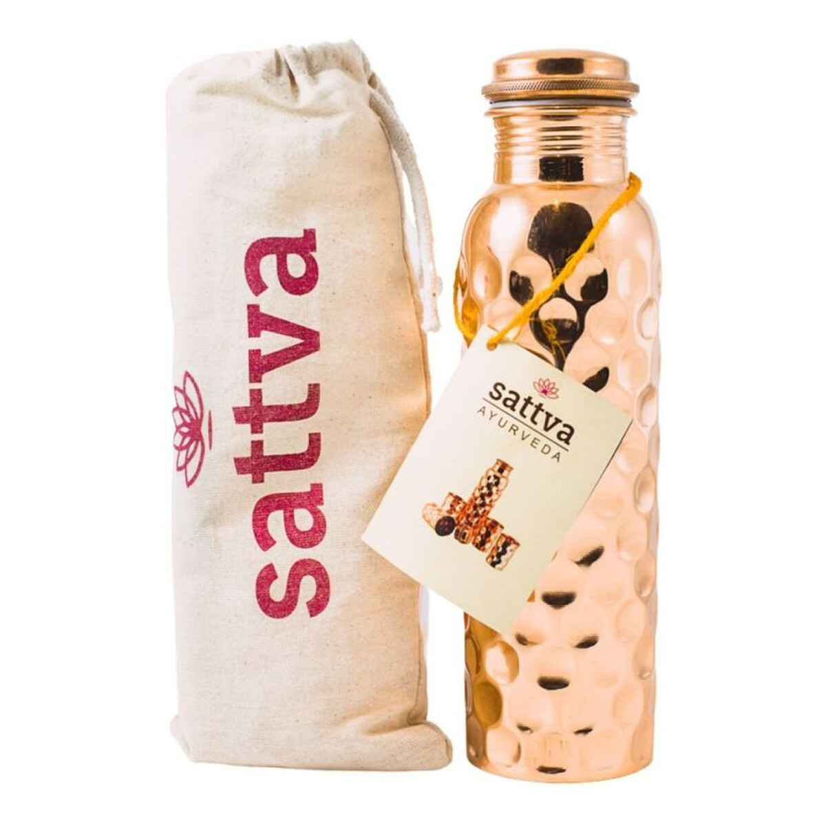 Sattva Butelka miedziana diamentowa 950ml